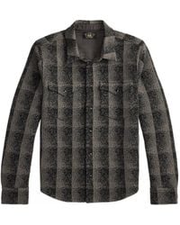 RRL - Geruit Wollen Shirtjack - Lyst