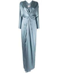 Michelle Mason - Twist-Detail Silk Gown - Lyst
