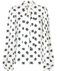 Dolce & Gabbana - Hemd Mit Logo - Lyst