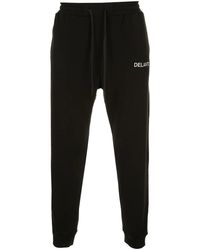 Delantic - Logo Verlour-Lined Burrr Sweatpants" Trackpants - Lyst