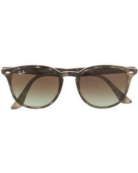 Ray-Ban - Round Frame Tortoise-Shell Sunglasses - Lyst