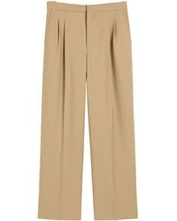 Ami Paris - Pressed-Crease Wool Trousers - Lyst