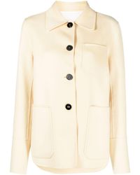 Jil Sander - Buttoned-up Cashmere Shirt Jacket - Lyst