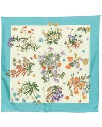 Mantero 1902 - Floral-Print Silk Scarf - Lyst