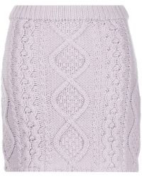 ROKH - Cable-Knit Mid-Ride Skirt - Lyst
