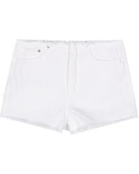 MICHAEL Michael Kors - Frayed Wb Cutoff Short - Lyst