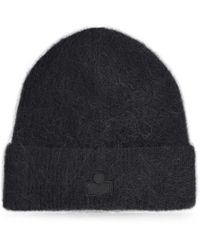 Isabel Marant - Logo-Patch Knitted Beanie Hat - Lyst