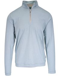 Peter Millar - Polo Albatross Con Media Cremallera - Lyst