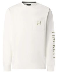 Hackett - Logo-Print Pocket T-Shirt - Lyst