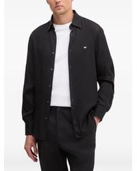 Emporio Armani - Logo-Detail Casual Shirt - Lyst