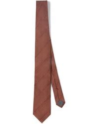 Brunello Cucinelli - Stripes Silk Tie - Lyst