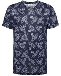 Vivienne Westwood - Orb-print Cotton T-shirt - Lyst