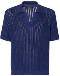 Fendi - Cotton Polo Shirt - Lyst
