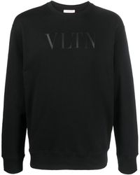Valentino Garavani - Vltn Logo-print Cotton Sweatshirt - Lyst