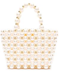 Vanina - Reveries Pearl-embellished Tote Bag - Lyst