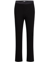 Karl Lagerfeld - Hose Mit Hohem Bund - Lyst