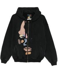 Kidsuper - Appliqué-Detail Zip-Up Hoodie - Lyst