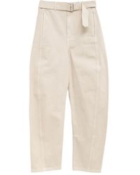 Lemaire - Broek Met Ceintuur En Vlak - Lyst