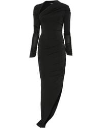 Amen - Abito Asimmetrico Con Drappeggio - Lyst