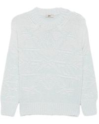 Herno - Intarsia-Knit Crew-Neck Sweater - Lyst