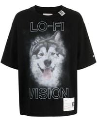 Maison Mihara Yasuhiro - Graphic-Print Cotton T-Shirt - Lyst