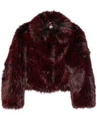 Diane von Furstenberg - Kaz Faux-Fur Cropped Jacket - Lyst