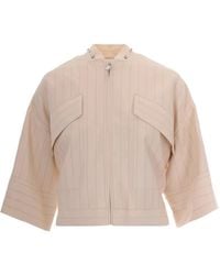 Liu Jo - Striped Embellished Jacket - Lyst