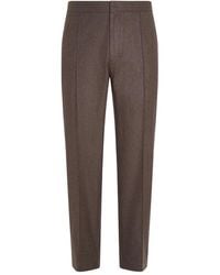 ZEGNA - Elasticated-Waistband Trousers - Lyst