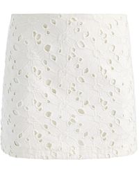 Alice + Olivia - Riley Broderie Anglaise Rok - Lyst