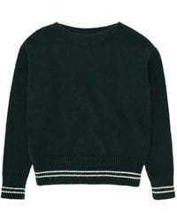 Fortela - Ftl Striped-Trim Wool Sweater - Lyst