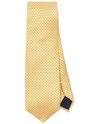 Corneliani - Cravate en soie à imprimé géométrique - Lyst