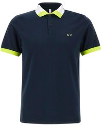 Sun 68 - Colour-Block Polo Shirt - Lyst