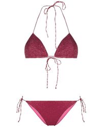 Oséree - Set bikini metallizzato Lumiére rosa - Lyst