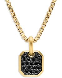 David Yurman - 18Kt Roman Diamond Amulet (15Mm) - Lyst
