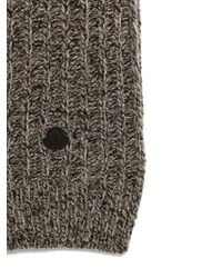 Moncler - Ribbed-Knit Logo-Patch Scarf - Lyst