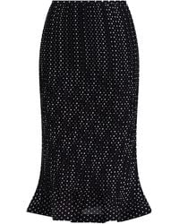 SIMONA CORSELLINI - Falda plisada con motivo de lunares - Lyst