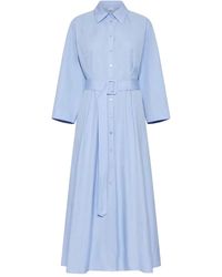 Marella - Button-Up Belted Shirt Dress - Lyst