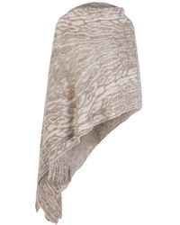Marc Cain - Écharpe En Maille À Motif Animalier - Lyst