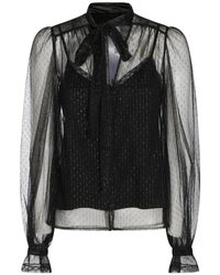 Twinset - Tulle Shirt With Lurex - Lyst
