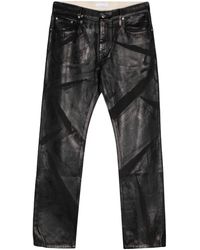 Helmut Lang - Foil-print Low-rise Straight-leg Jeans - Lyst