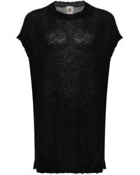 FREI-MUT - Kyaring Distressed Cashmere T-Shirt - Lyst