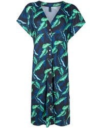 Lygia & Nanny - Artemis Leaf-Print Midi Dress - Lyst