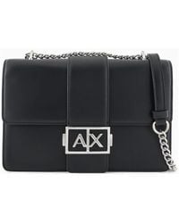 ARMANI EXCHANGE - Bandolera con placa del logo - Lyst