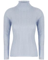 Fabiana Filippi - Ribbed-Knit High-Neck Sweater - Lyst