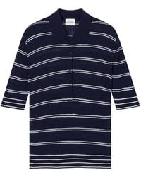 Closed - Striped Short-Sleeve Polo Top - Lyst