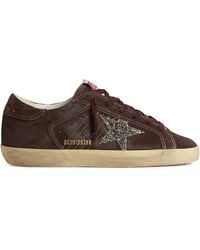 Golden Goose - Super Star Sneaker With Glitter Star - Lyst