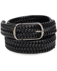 Slowear - Ceinture En Cuir À Design Tressé - Lyst