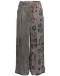 Avant Toi - Patchwork Floral-Print Palazzo Pants - Lyst