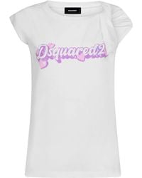 DSquared² - Logo-Print Cotton T-Shirt - Lyst