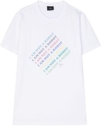 PS by Paul Smith - Text-print Organic Cotton T-shirt - Lyst